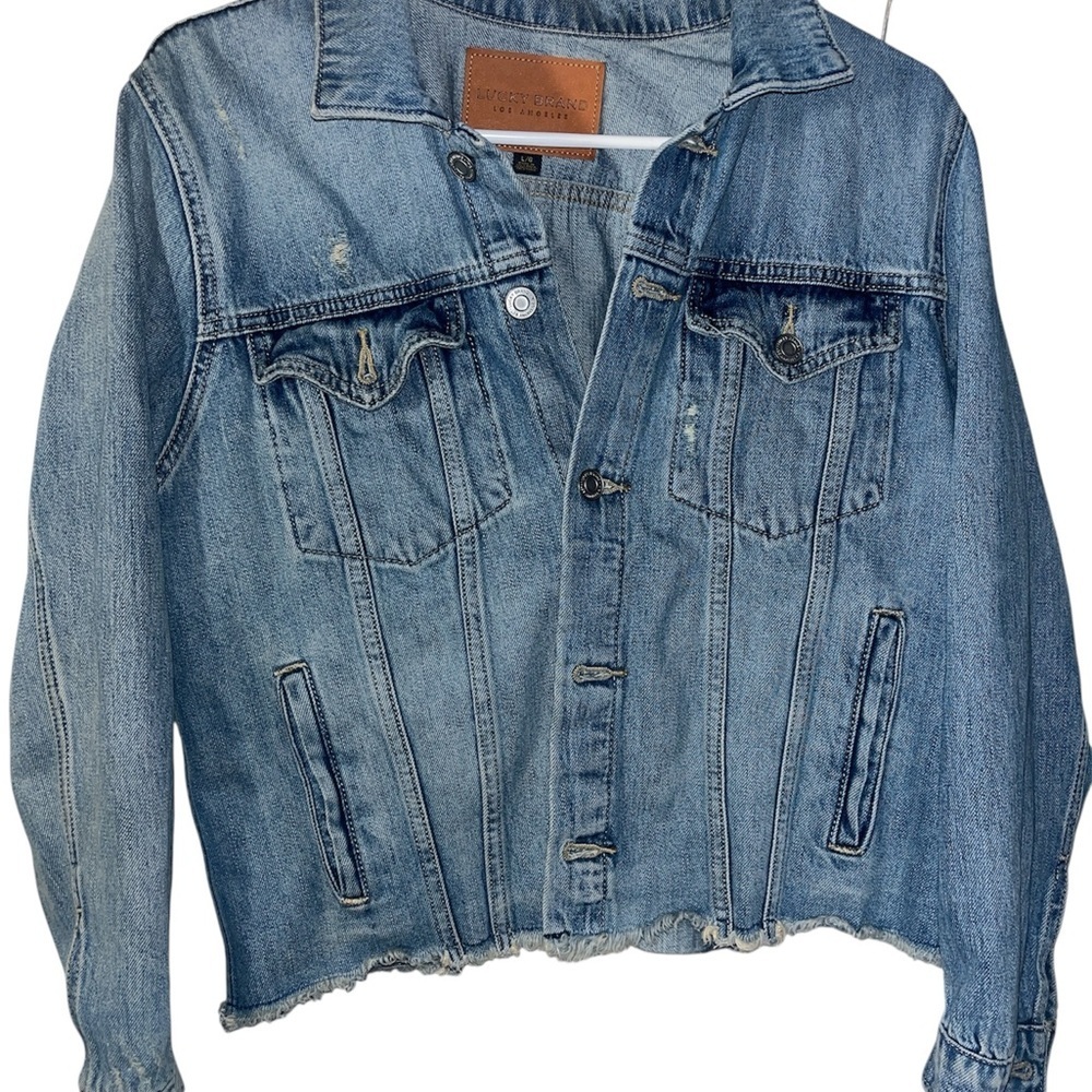 Lucky Brand Light Blue Denim Jacket - Picture 2 of 5